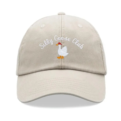 Vintage Soft-Top Baseball Cap With Chicken Print