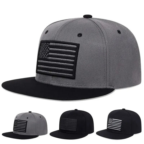 Unisex American Flag Embroidery Hip-Hop Hats Outdoorat