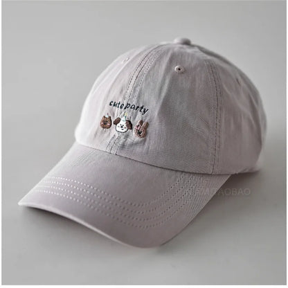 Cartoon Embroidered Cotton Baseball Cap