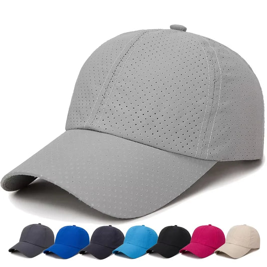 Summer Outdoor Sport Baseball Caps Breathable Mesh Snapback Hats