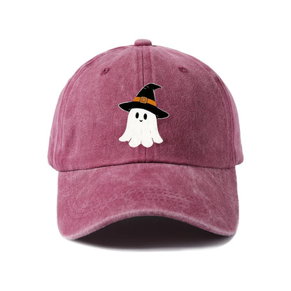 Witch Hat Ghost Graphic Baseball Cap