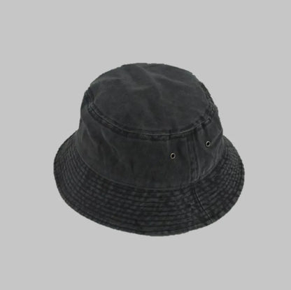 Fashion Women Men Washed Denim Solid Vintag Bucket Hats