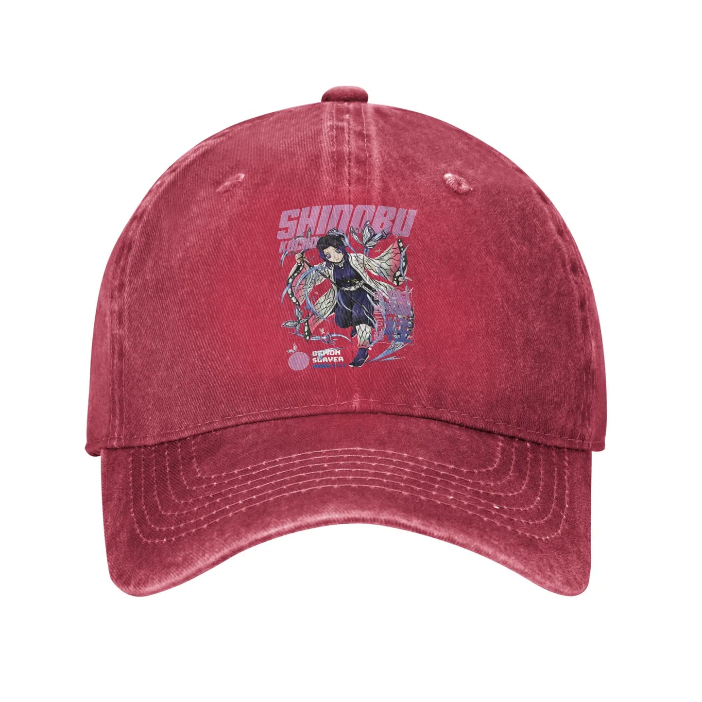 Demon Slayer  Multicolor Hat Peaked Women's Cap Shinobu Kocho Baseball Hat