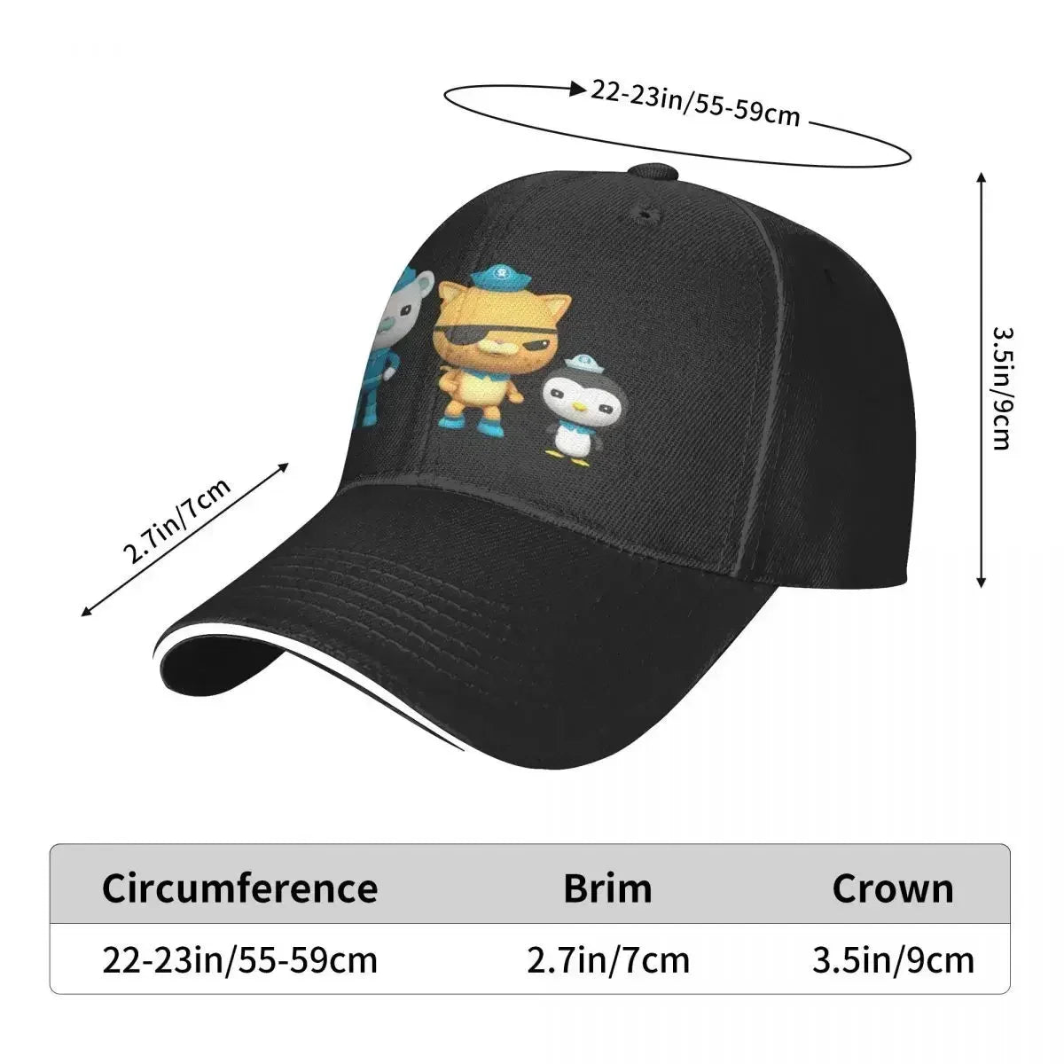 Captain Barnacles 3 Adjustable Baseball Hat