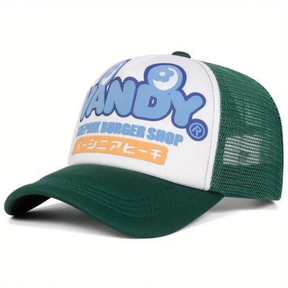 VANDY Japanese Printed Men's Mesh Cap Baseball Cap Hip-Hop Cap Women's
