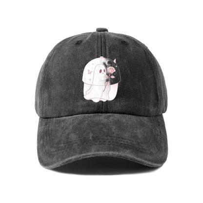 Cute Moon Ghost Graphic Baseball Cap
