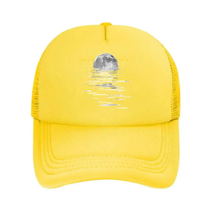 Minimalist Moon Phase Print Baseball Cap