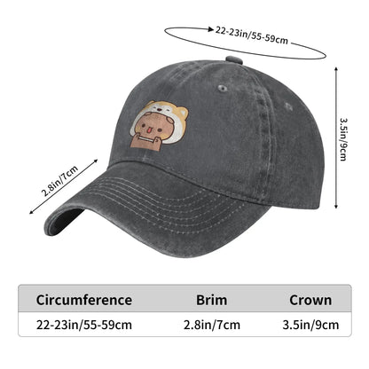 Bear And Panda Bubu Dudu Denim Cap Casual Baseball Caps