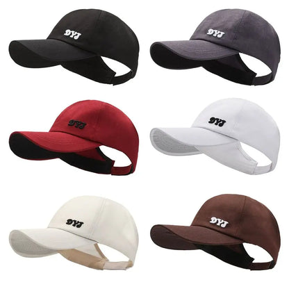 Sun Protection Cotton Ponytail Hat Baseball Hat