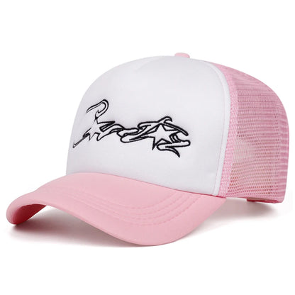New Baseball Hat C Five Star Mesh Hat Street Hip Hop Hat
