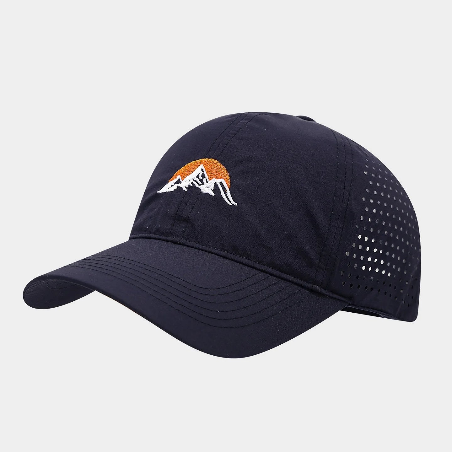 New Sunrise Mountain Peak Sun Embroidered Hat Baseball Cap