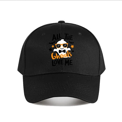 Halloween Ghouls Ghost Baseball Cap