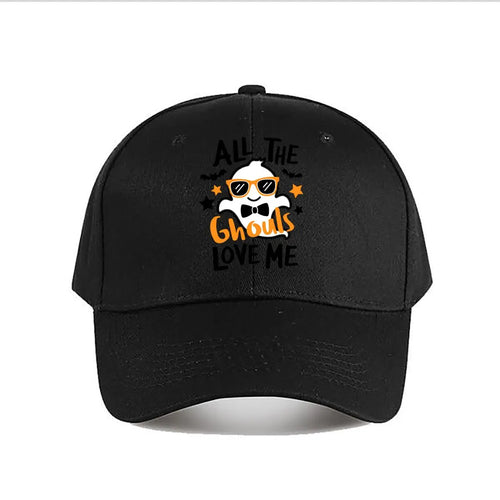 Halloween Ghouls Ghost Baseball Cap