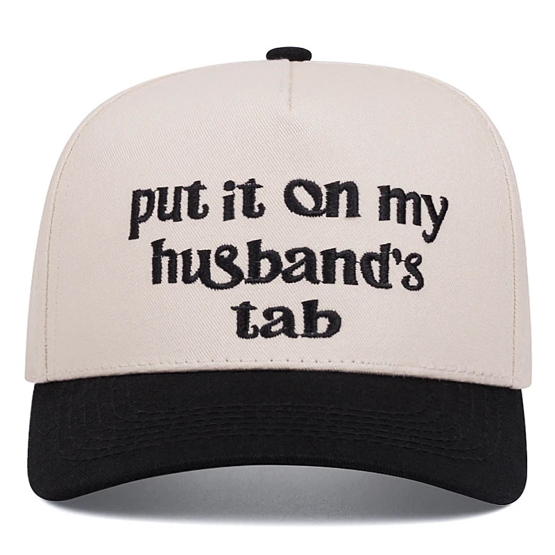 Put It On Letter Embroidery Baseball Caps