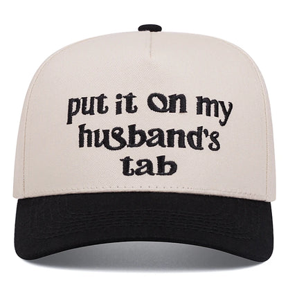 Put It On Letter Embroidery Baseball Caps