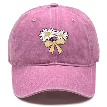 Flower Print Snapback Baseball Cap Flower Hat