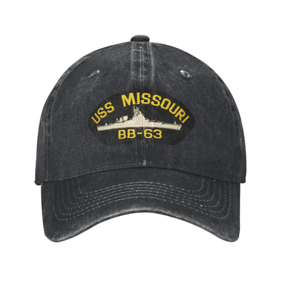 Vintage USS Missouri BB-63 Baseball Cap