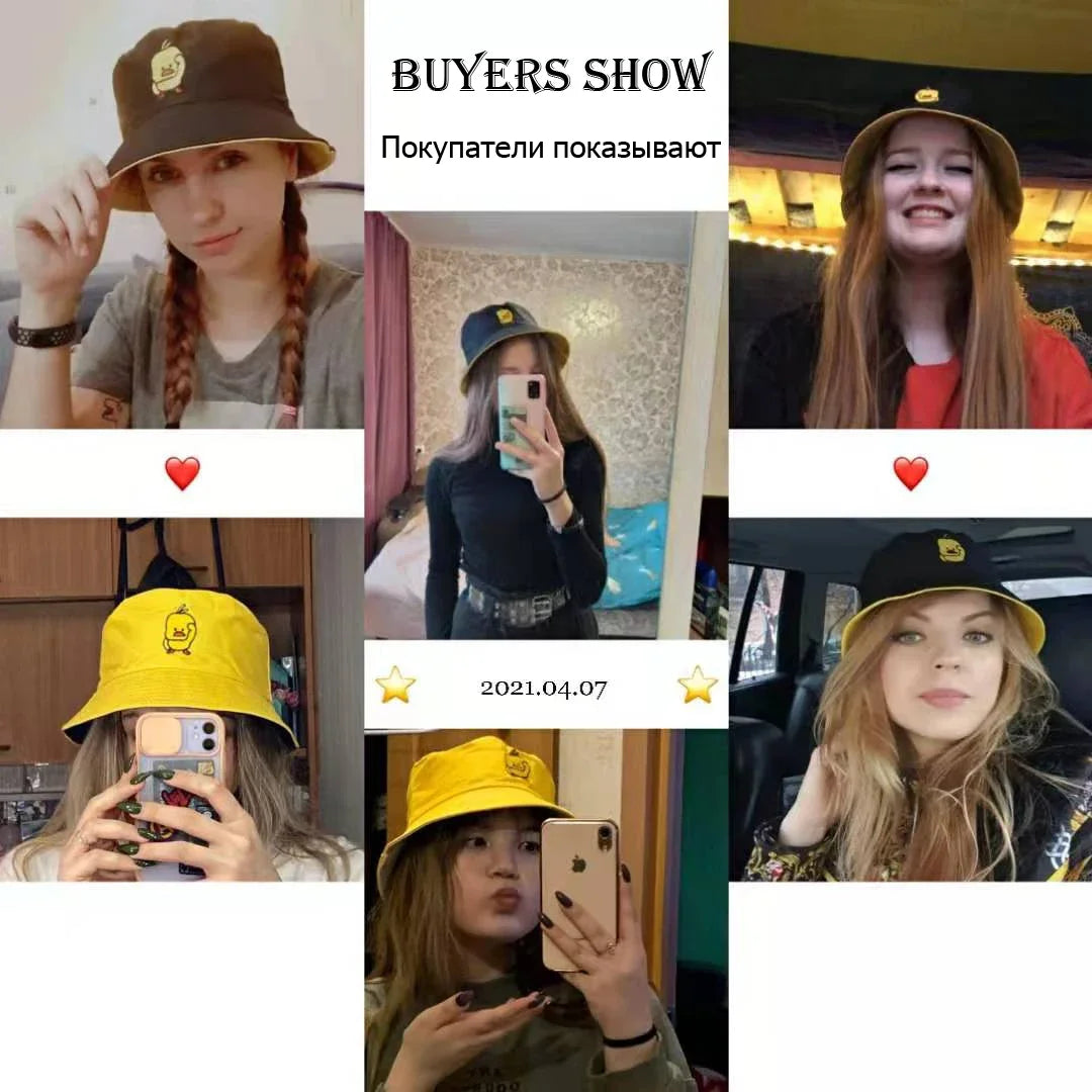 Summer Duck Reversible Bucket Hat For Women