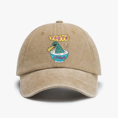 New Arrival Cartoon Dinosaur Print Japan Harajuku Baseball Cap