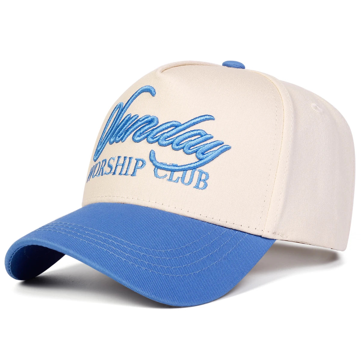Unisex SUNDAY WORSHIP CLUB Embroidery Baseball Caps