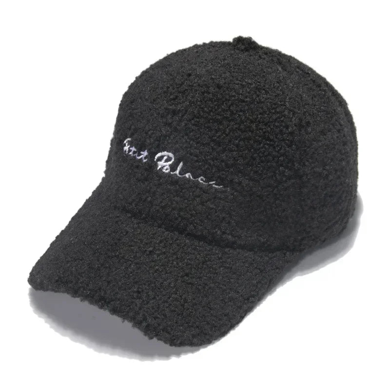 Warm Sun Hat Plush Baseball Cap Winter