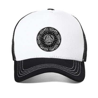Vikings Ragnar Lothbrok Skullies Baseball Cap Triple Horn Of Odin Men