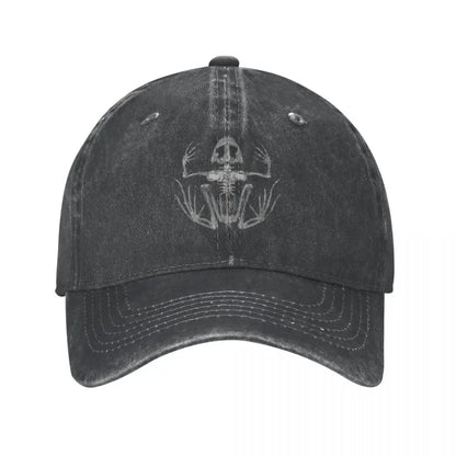 Frog Skeleton Baseball Caps