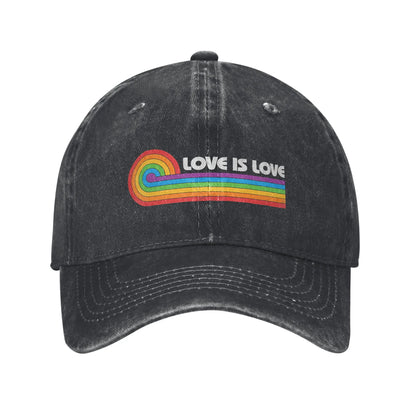 Purride Cat Pride Ally LGBT Rainbow Baseball Caps