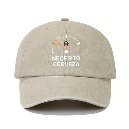NECESITO CERVEZA Pattern Printed Vintage Baseball Cap