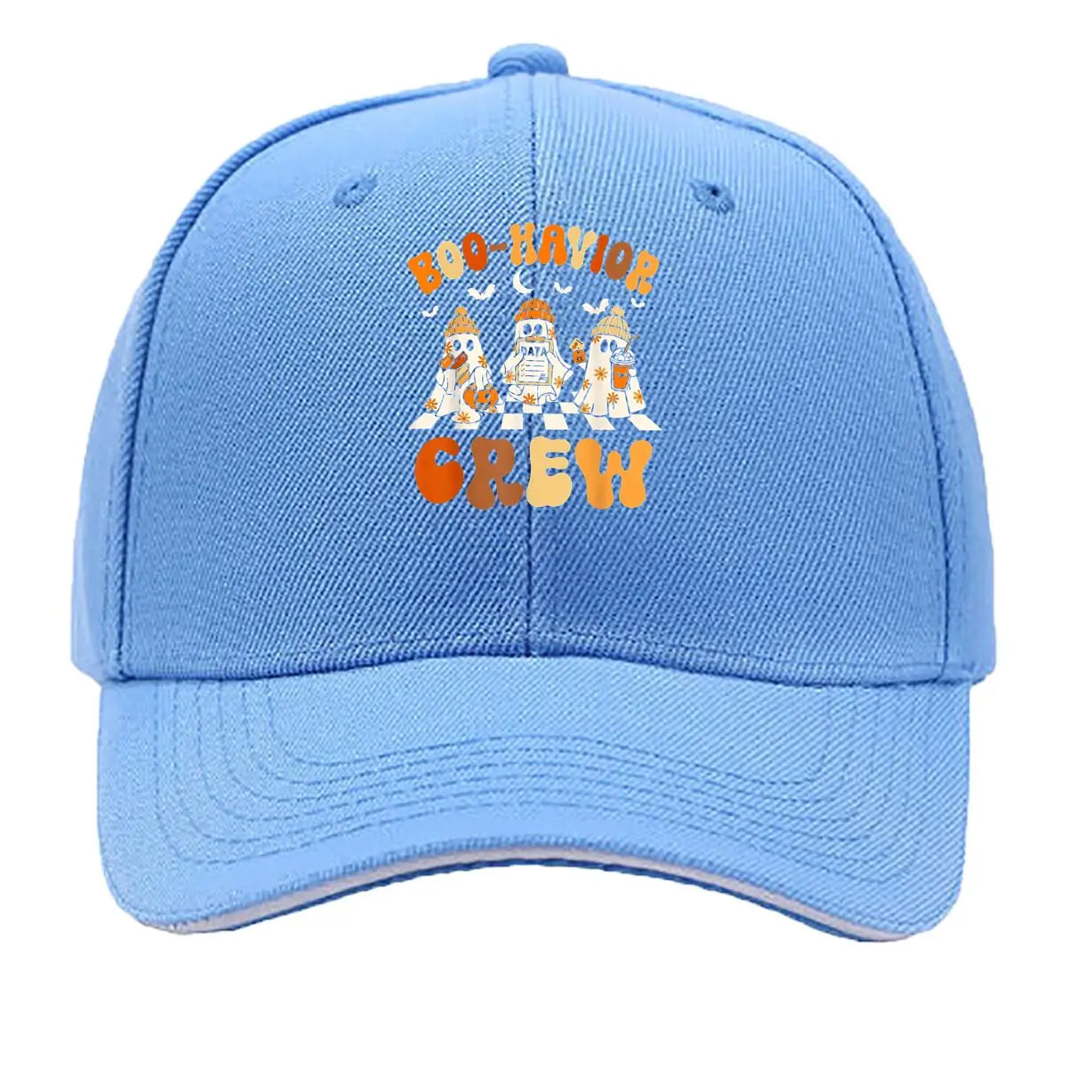 Halloween Ghost Boo-Havior Crew Sandwich Baseball Cap