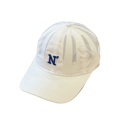 Letter N Embroidery Quick Dry Baseball Cap