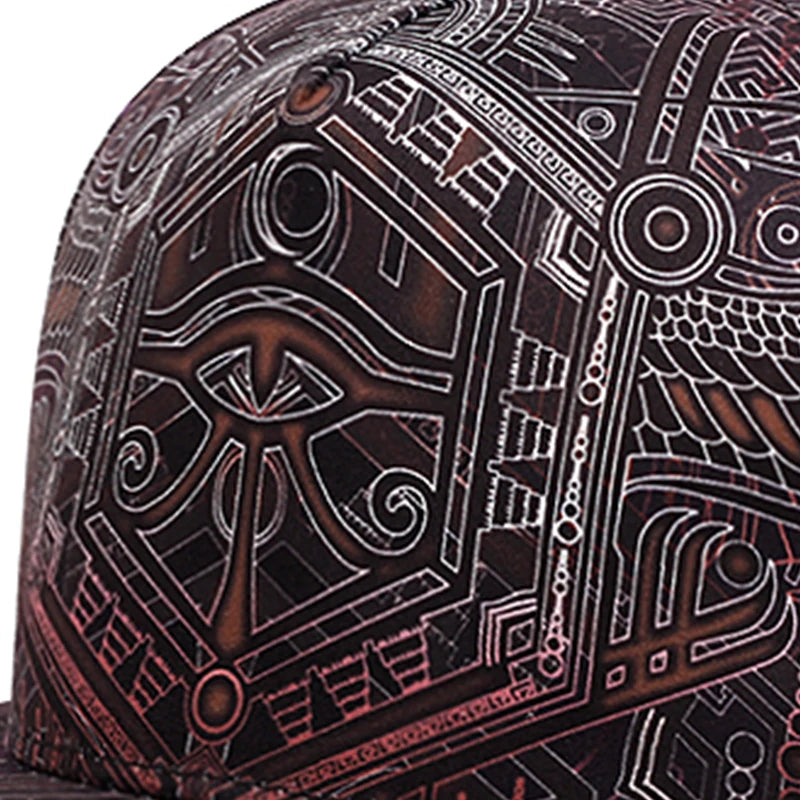 New Fashion Men Cool Hip Hop Caps Adult Cartoon Characters Horus Print Snapback Caps