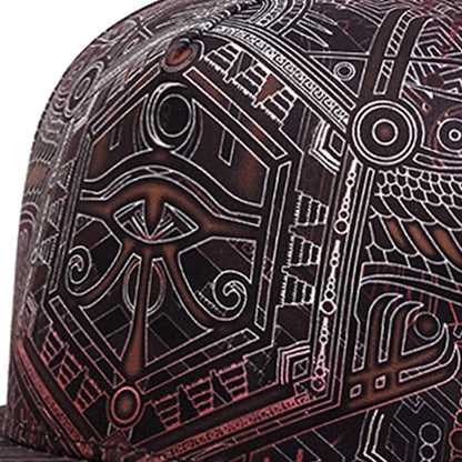 New Fashion Men Cool Hip Hop Caps Adult Cartoon Characters Horus Print Snapback Caps