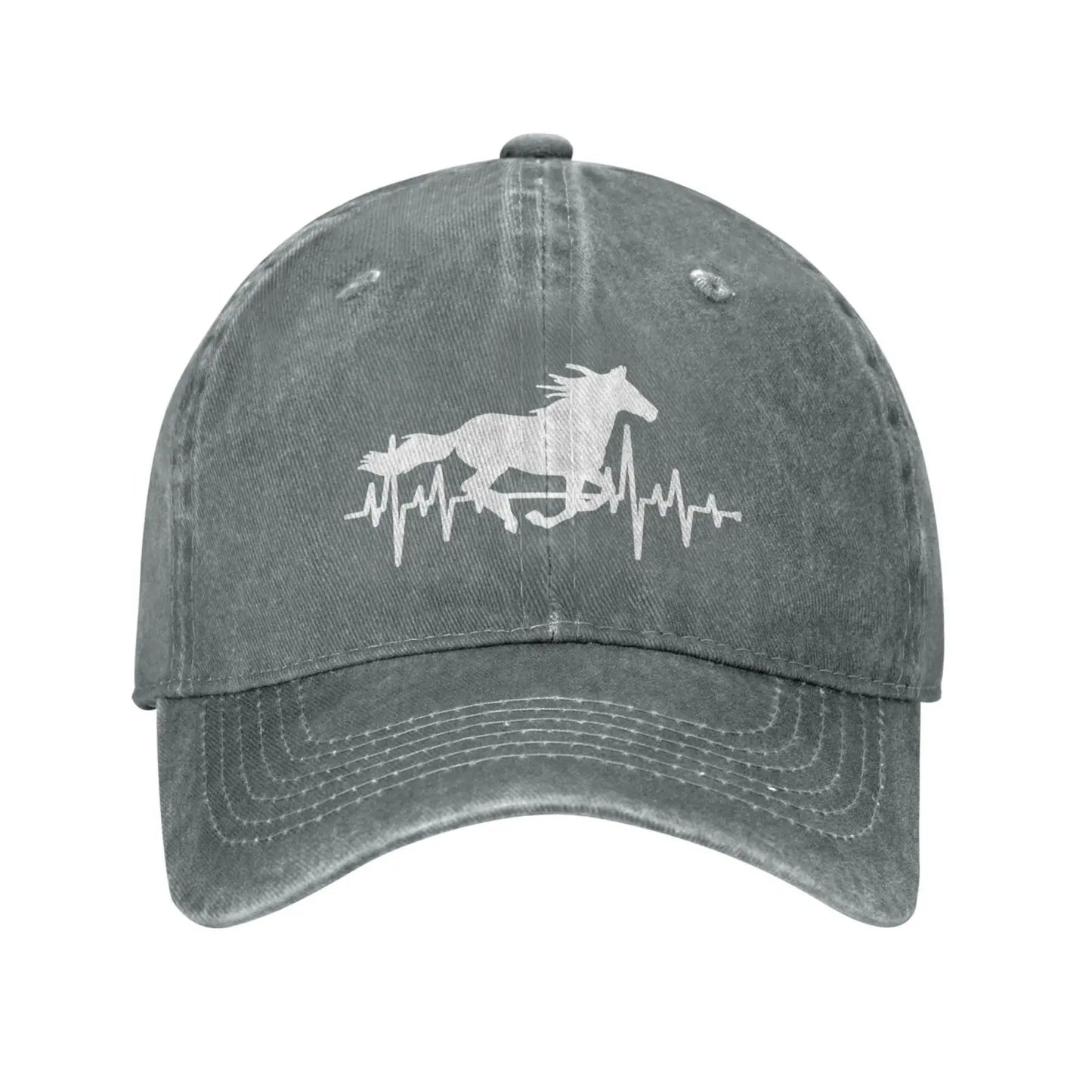 Women’s Horse Heartbeat Hat Baseball Cap For Dad And Mom