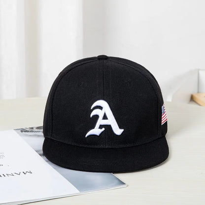 Unisex Gothic Letter American Flag HipHop Hats Outdoor