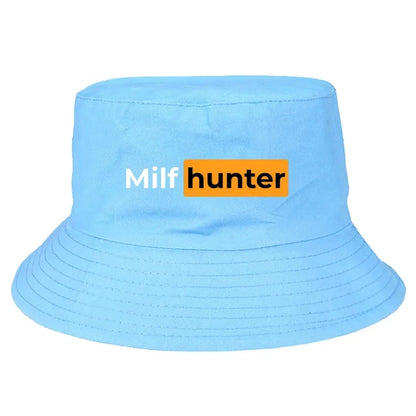 Milf Hunter Bucket Hat Summer Funny Foldable Bucket Hat Man Women