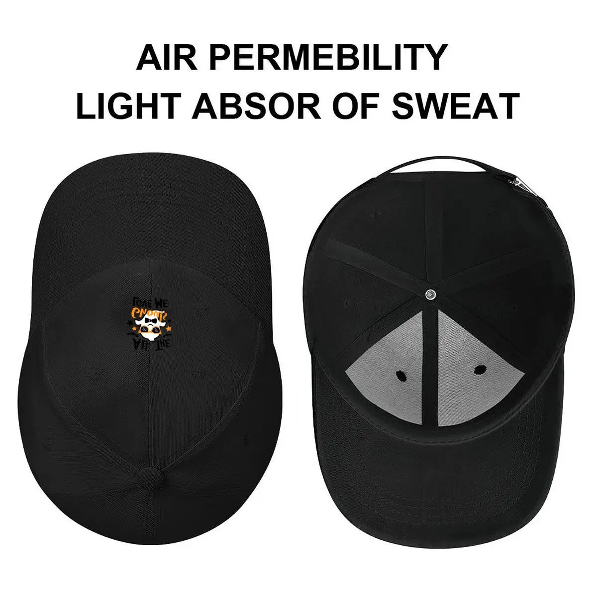 Halloween Ghouls Ghost Baseball Cap