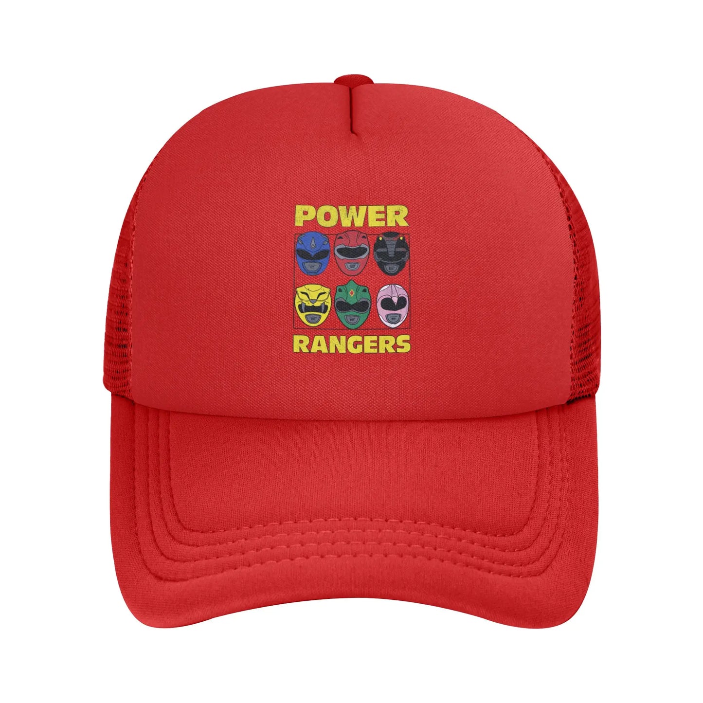 Adult Power Rangers Trucker Hat Curved Mesh Baseball Cap