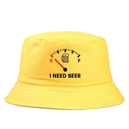 I Need Beer Reversible Bucket Hat For Woman Man