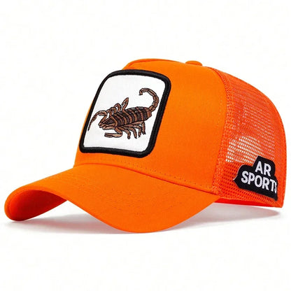 Unisex Scorpion Embroidery Baseball Caps