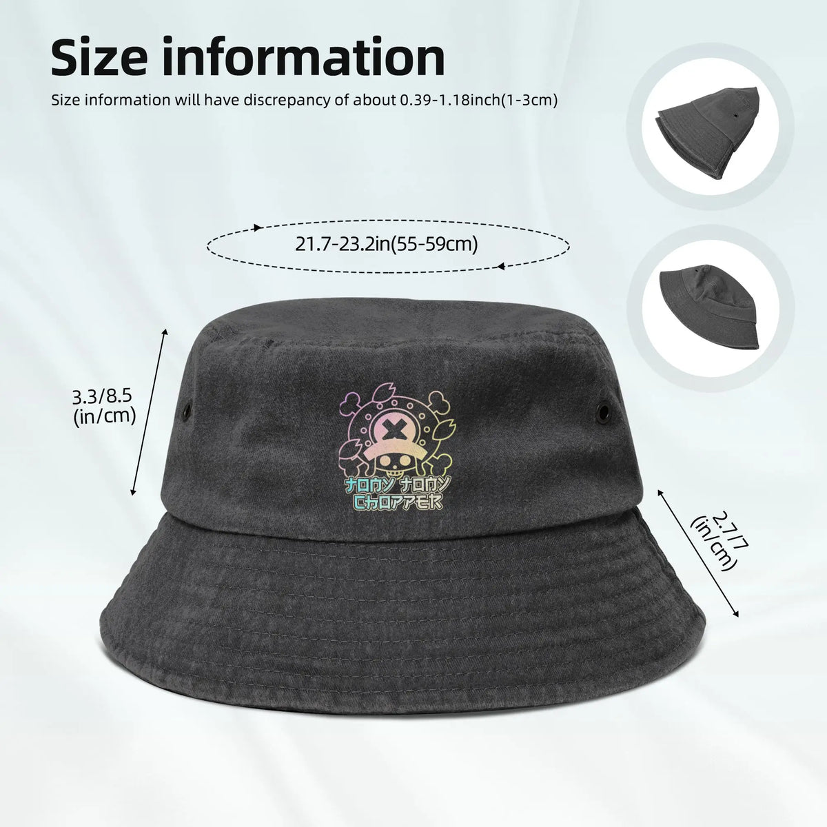 One Piece Chopper Jolly Roger Bucket Hat