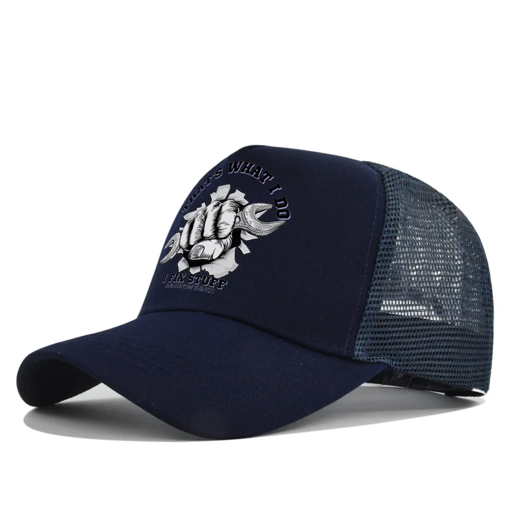 New Fashion Spring Summer Printed Mesh Breathable Baseball Cap