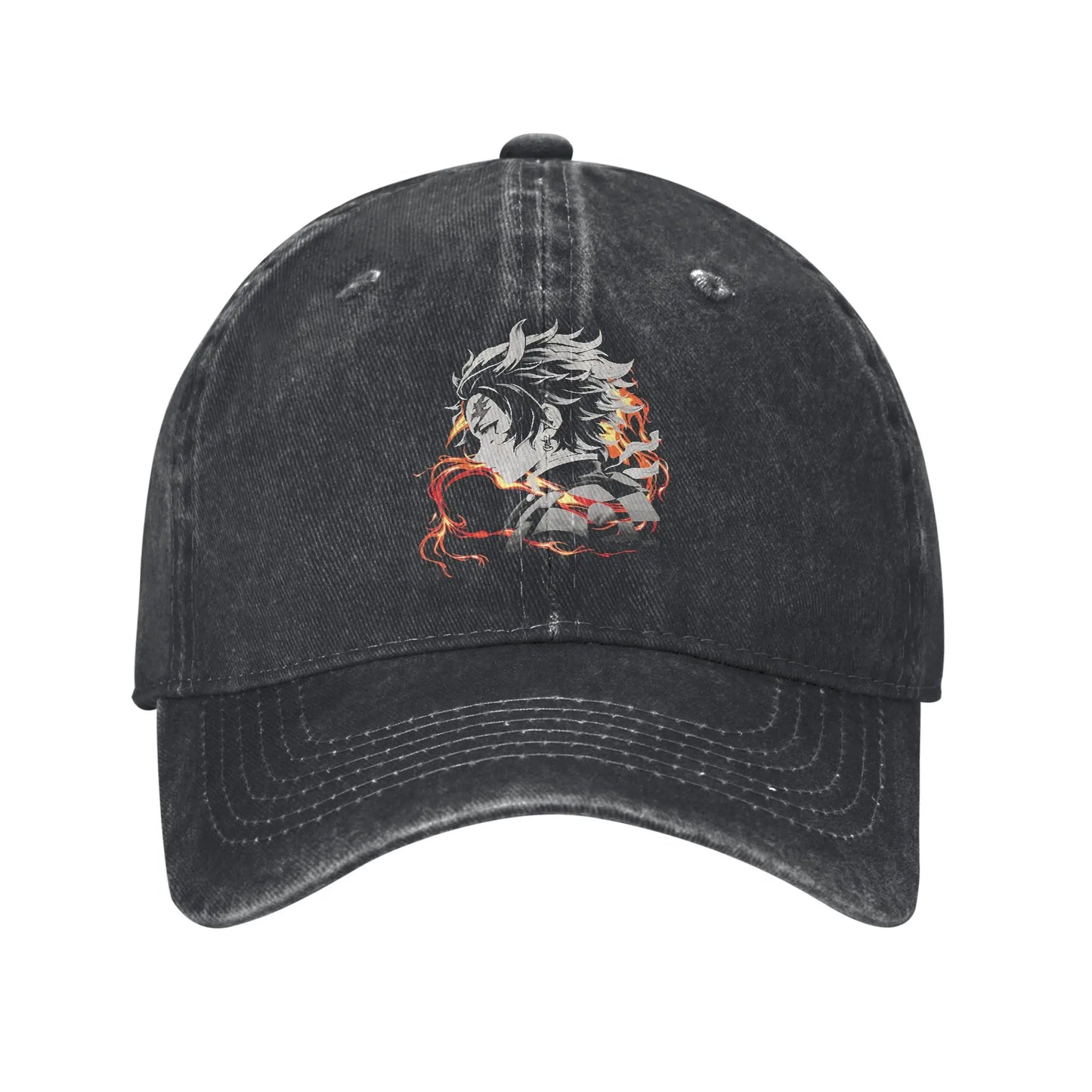 Tanjiro DARK BACKGROUND Demon Slayer Baseball Hat