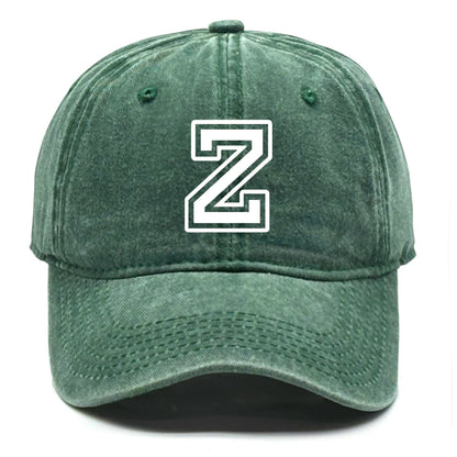Initial Letter A-Z Print Baseball Cap For Men Women