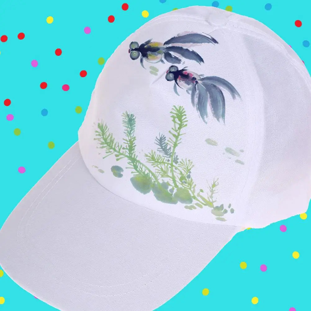 Blank Peak Caps White Color Baseball Hats
