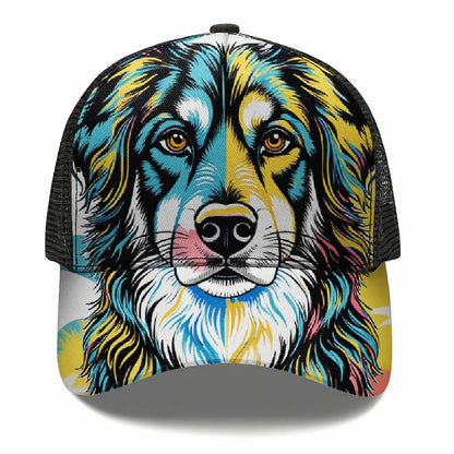 Atlas Mountain Dog Aidi Custom Flat Brim Cap Sun Hat Baseball Hat