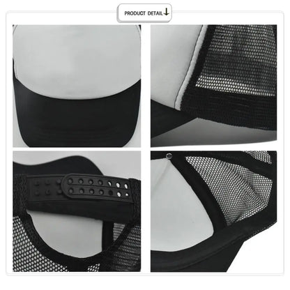 Unisex Spong Mesh Baseball Cap Breathable Adjustable Peaked Cap