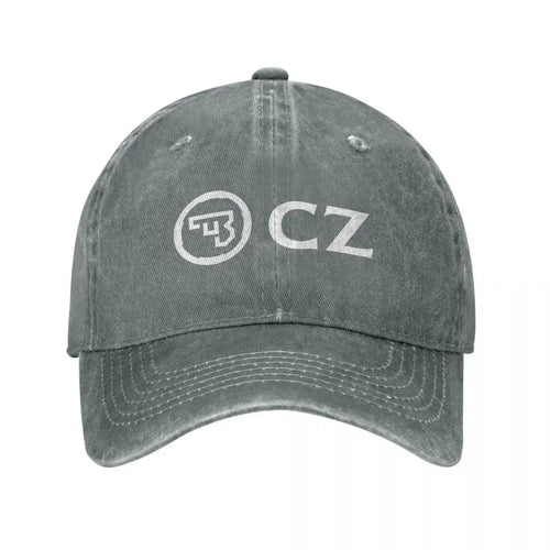 White CZ Guns Logo Unisex Baseball Caps