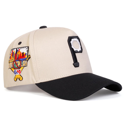 Unisex Personalized P Letter Embroidery Baseball Caps Sunscreen Hat