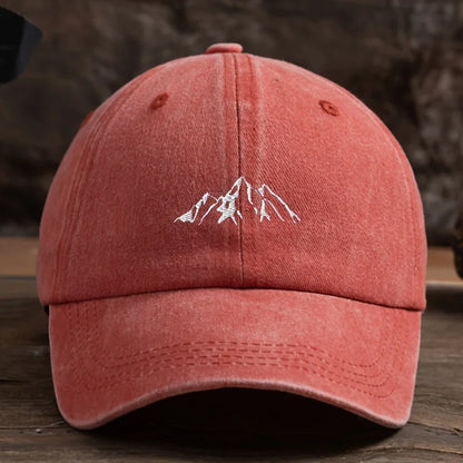 Men's Baseball Cap Mountain Peak Pattern Print Vintage